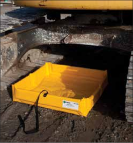 Use of Special Containers for Collection of Oil Derivatives During Equipment Leakage